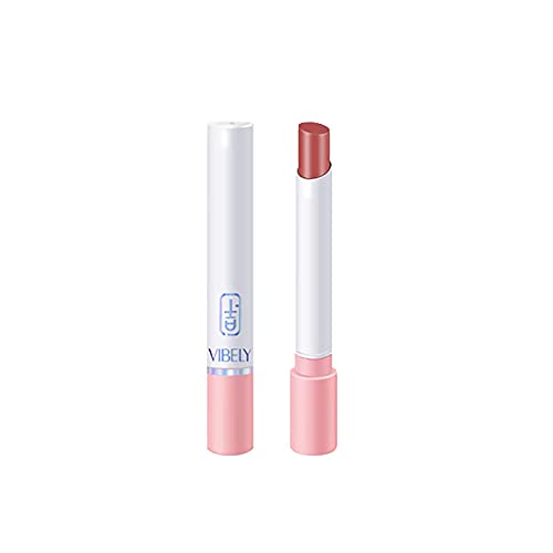 Lipstick fosco de tubo único batom fino pequeno de tubo fino não tira maquiagem de veludo fosco de copo antiaderente