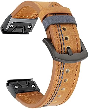 Bneguv para Garmin Fenix ​​5 5x mais 6 6x Pro 3 h Smart Watch Leather Band Straplet para Forerunner 935 945 Pulseira Quick