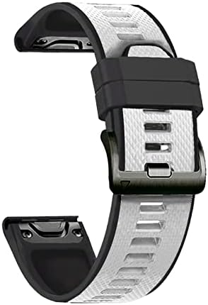 Ghfhsg 22 26mm Soft Silicone Sport Strap para Fenix ​​6 6x Pro Watchband Rick Release para Garmin Fenix ​​5 5x PLUS 3 HR D2 MK2 935 Bracelete