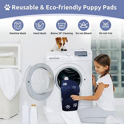Lavagem de pee para cães 2 pacote, 36 '' '*31' 'Reutiliza Popty Pads Pets Pets com excelente absorvente, tecido à