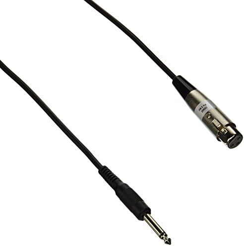 Shure C20AHZ Cabo de 20 pés com plugue de telefone de 1/4 de polegada na extremidade do equipamento