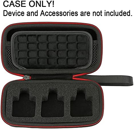 Raiace Hard Travel Transporting Case para Rode Go II/Go 2 Dual Canal Compacto Digital Microfone Sistema Black