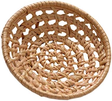 Recipientes de armazenamento de alimentos Zerodeko 2pcs vime de vime tecido de cesta de frutas cestas de cesta de cesta por suportes seco de pão de pão de frutas cesta de toalhas para quarto de casa de casa de cozinha recipientes