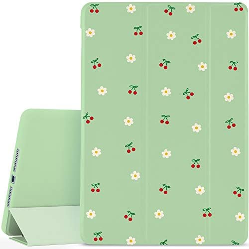 Joyland Cut Flowers Pad Case para iPad Pro 2018/2020/2021 de 12,9 polegadas para 2018/2020/2021 Caso verde adorável