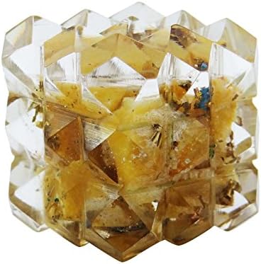 Harmonize Aventurine 54 Pyramid Cube Reiki Cura de Reiki Cristal Pedra