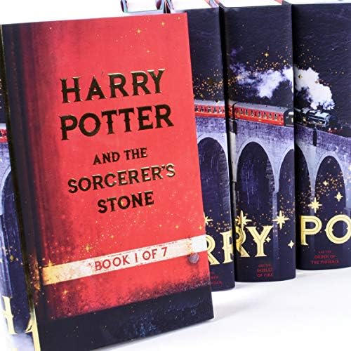 Capas de livros personalizados para Harry Potter Livro Conjunto: Somente capas de livros de design de trem | Capas de livros personalizados para o seu conjunto de livros Harry Potter de 7 volumes Harry Potter publicado por Scholastic | Livros não incluídos