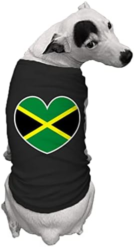 Coração da Jamaica - Camisa de cachorro de amor do orgulho jamaicano
