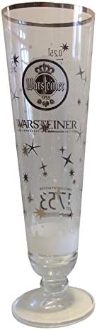 Warsteiner Holiday Christmas Special Winter Edition Limited Stemed Fluted Pilsner Beer Glass 0.25L