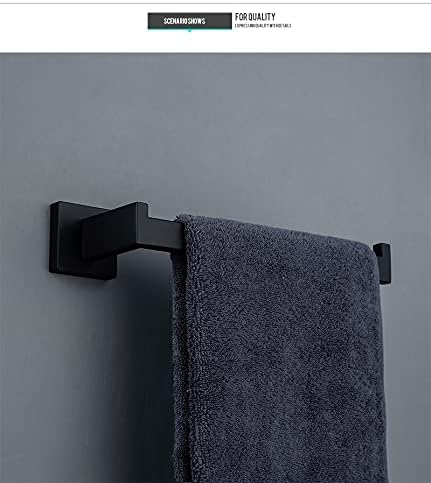 Diâmetro de hardware do banheiro conjunto de acessórios de banheiro preto manto toalheiro barra de barra de barra de