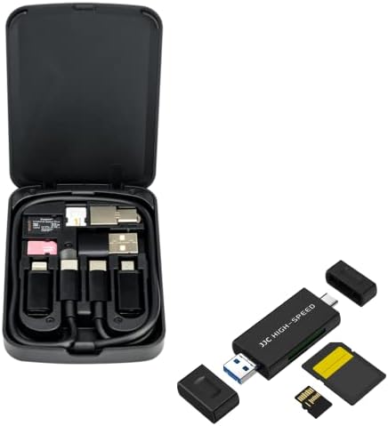 Kit de adaptador USB compacto + USB 3.1 CARDE LEITOR: cartão de cabo compacto multifuncional com USB 3.1 3 em 1 SD Card Reader Adapter