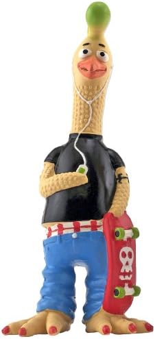 Ruffin 'it Tony Mohawk Durável Latex Chicken Dog Toy, pequeno