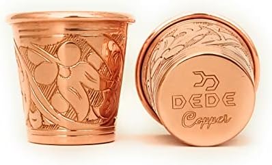 Dede Copper - 2023 CC Série 2 oz Tequila/vodka copos, mini copo de mula de Moscou, Mini Mini Mini Mini Mini Mini Mini Mini