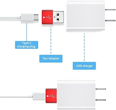 Adaptador de ondas de caixa compatível com Bose Sleepbuds II-USB-A para C PortChanger, USB tipo C OTG USB-A Converter Dados de carregamento para Bose Slepbuds II-Prata metálica
