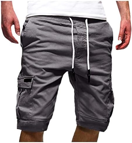 Shorts de carga para homens descontraídos, masculino de verão casual ao ar livre casual bolsos de macacão de macacão shorts de ferramentas