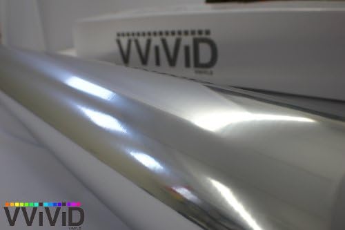 VVivid Silver Mirror Chrome Vinil Wrap Auto-adesivo Decalque de filme de liberação de ar e 3mil livre de ar livre