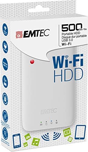 EMTEC 500 GB USB 3.0 Wi-Fi portátil HDD