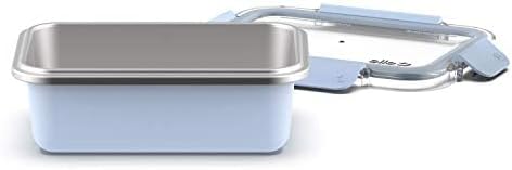 Ello Aço inoxidável Retângulo de armazenamento de alimentos Preparar recipiente de almoço com tampas à prova de vazamentos,