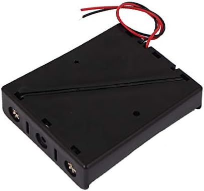 X-DREE 14cm CAIXO DE FIO 11,1V 3 x 18650 Caixa de caixa de armazenamento de suporte da bateria Black (cabo de 14 cm 11.1V