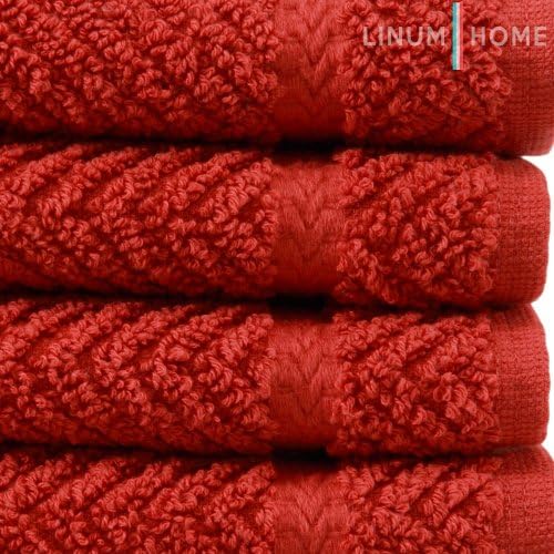 Linum Home Textiles Herringbone Taneca de algodão turco