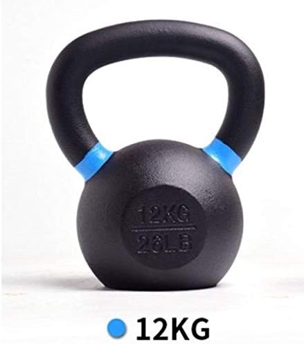 Kettlebell de ferro fundido de Ricks-Ter. Kettlebells de ferro fundido com marcas LB e KG. Para exercícios domésticos, condicionamento físico funcional, treinamento com pesos. Múltiplas opções de peso