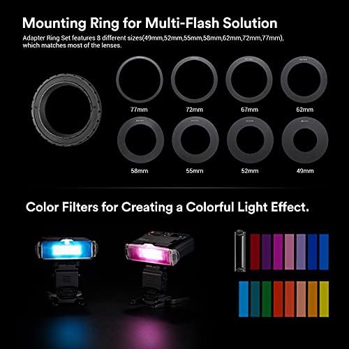 Kit de flash de macro MF12-K2 GODOX, Kit de duas luzes 2.4g TTL Flash com bateria de lítio embutida para cobrir 500 flashes e