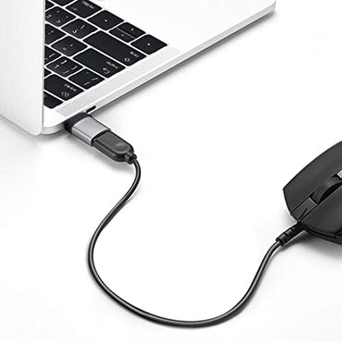 Cabo de ondas de caixa compatível com tablet Merryroyal MRL10363 - USB -C para um portchanger, USB tipo C OTG USB Keychain portátil - Slate Black