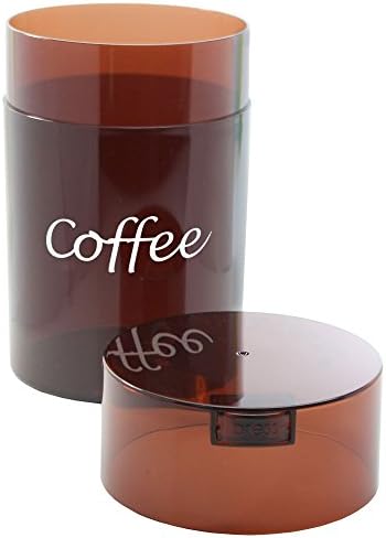 Coffeevac 1lb Semper Fresco - Vacadas a vácuo com um empurrão de um botão, preto com feijão e logotipo