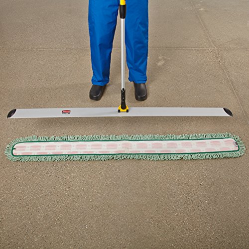 Rubbermaid Commercial Products MOP Hygen MOP Conectamento rápido Dust Broom Frame, 59 polegadas de pó de pó para limpeza de piso em corredores de escritório/escola
