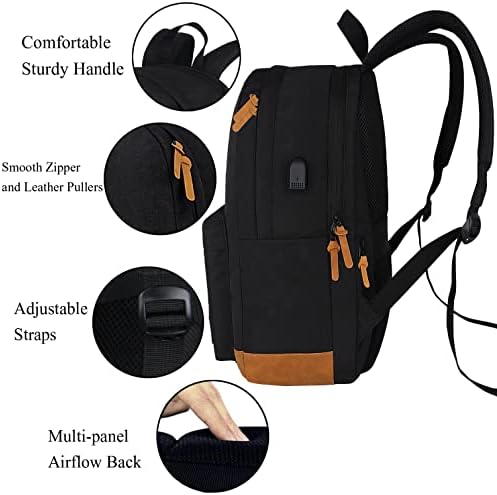 Supacool Double Camadas de Moda leve Laptop Casual Anti-roubo Backpack com porto de carregamento USB para homens e mulheres, mochila para a faculdade, mochila de trabalho mochila mochila