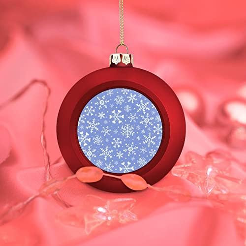 Winter Snowflakes Bola de Natal Ornamentos pendurados xams decoração de árvores para festa de férias