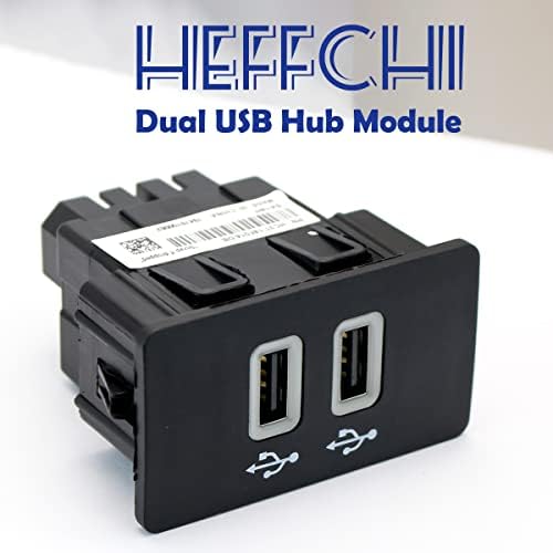 HEFFCHCH Apple CarPlay Sync 3 Hub Módulo, interface USB dupla Moudule, Ford Sync 3 USB Hub compatível, HC3Z-19A387-E/ HC3Z-19A387-B AZUL
