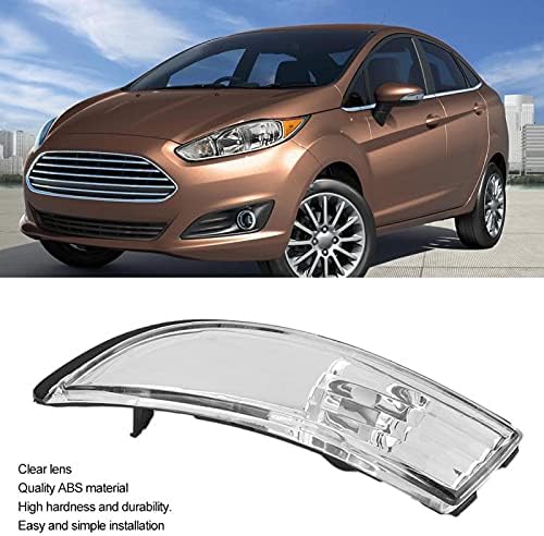 Acessórios para carros Espelhos laterais LED, Indicador de luzes de giro, lente indicador de espelho da asa da porta Fits Clear Fits para Ford Fiesta Mk7/Mk7.5 2009-2017