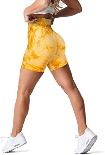 Dreamoon Scrunch Bum shorts longos de cintura alta trepadeira de moto shorts sorriso de contorno shorts de levantamento para mulheres