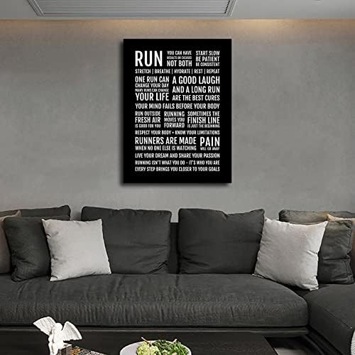 Manifesto do corredor imprimível - citações inspiradas em execução, corredores motivacionais Arte de arte de arte impressão de