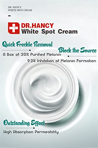 Dr. Hancy White Spot Cream China DR. Creme de mancha branca de Hancy, corretor de ponto escuro para o rosto, spot off sardening creme, cuidados com a pele hidratante facial creme para a pele seca e sensível, 0,7oz