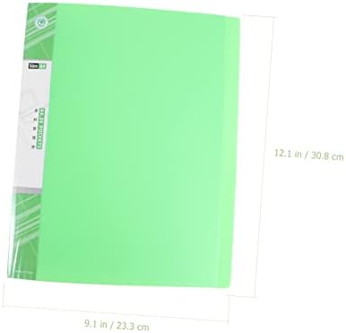 STOBOK 20 manualidades verde 20 páginas Informações Livrarleto Teste de papel Inserir informação Pasta de folhetos de