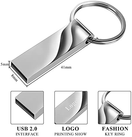 N/A Metal USB Flash Drive 32 GB 16GB Pendrive Pen Dragues Pen Drive 8 GB Flash USB 2.0 Memoria USB Stick Tecla de logotipo personalizado