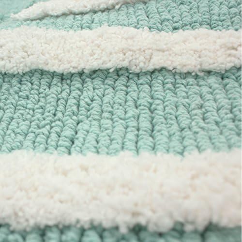 Jean Pierre Cotton Cotton Bath Tapet Conjunto - tapete de banho de algodão macio - decoração do banheiro - Absorvente de água