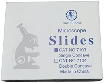 Equipamento de microscópio de laboratório 50pcs 25,4x76,2mm de vidro transparente duplo 7104 microscópio micro slides acessórios