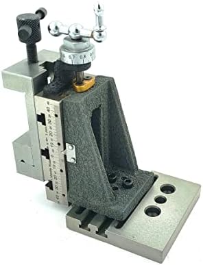 Mini deslizamento vertical de moagem com 2 / 50 mm de mini -aço vice e placa de montagem de base - Montagem direta na máquina de 7 x 14 mini torno
