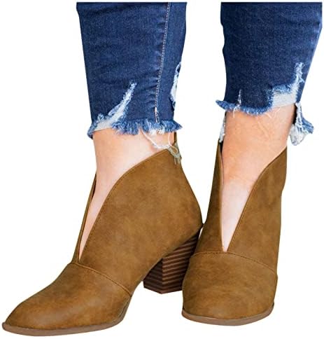 Botas de plataforma feminina sapatos de couro estilosos sapatos de couro não deslizam Sapatos de moda Cowgirl Western