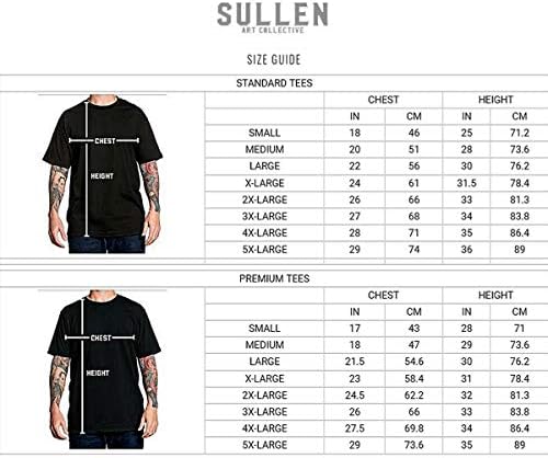 A camiseta de manga curta premium masculina dos homens de Sullen