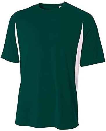 Camisa de roupas esportivas atléticas de desbaste de umidade de 2 cores.