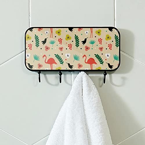 Lyetny Towel Towel Monta Towel Rack Decor Banheiro Decor Robô Roupa Casa Trepical Padrão Amarelo Towel Towel Organizador de Armazenamento