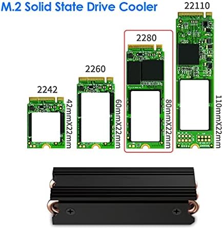 N/A M.2 Estado sólido acionador de resfriador de resfriamento para computadores de computadores de computadores de alumínio PC 2280 SSD Radiator Refriger Pad