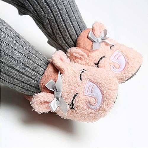 Botas de lã aconchegantes para bebês recém-nascidos e e-fak com garotas de inverno Slippers Socks Sone Soly Stay no Infant First