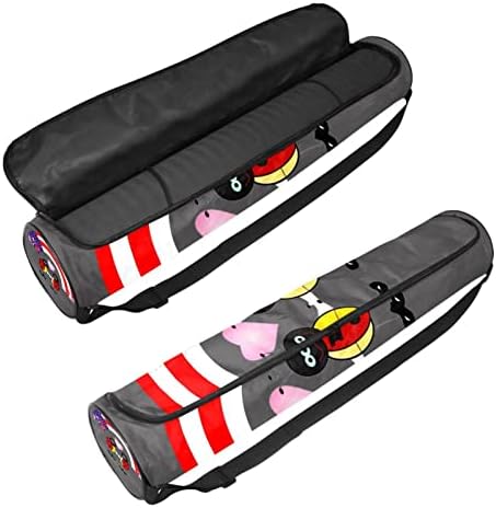 Ladybug e USA Bandeira Rainbow Yoga Mat Bags Full-Zip Yoga Carry Bag para homens, Exercício de ioga portadora com cinta ajustável