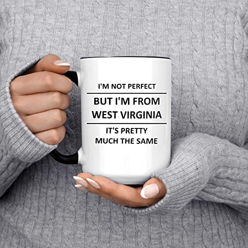 Caneca engraçada para o amante da Virgínia Ocidental Melhor Estado EUA Virginianos Ocidentais Prazia Lovey Coffee Cup
