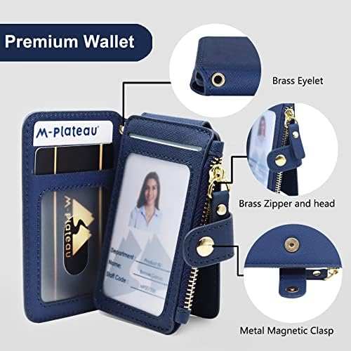 Phone Wallet Stick, M-PLATEAU PU CATHER CARTHER COM ZIPPER COIN COLA COMPATÍVEL COM IPONE