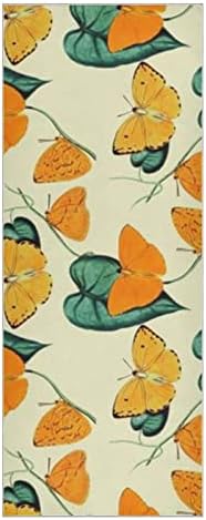 Aunstern Yoga Blanket Orange-Butterfly-Morpho-Helena Yoga Towel Yoga Mat Toalha